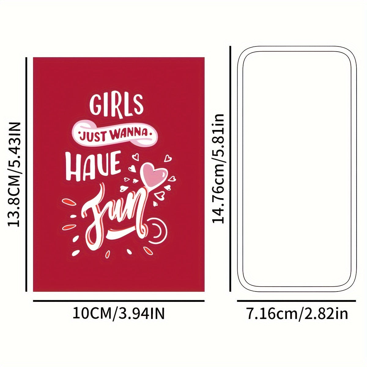 Galentine's & Waterproof Wine Bottle Labels Set of 10 Unique Glittered Stickers