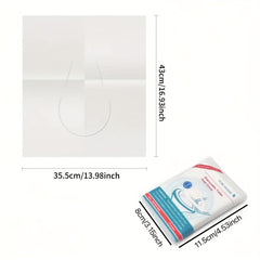 20pcs Disposable Toilet Mat Paper for Outdoor Camping & Travel