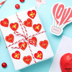 500 Happy Love Gift Decoration Stickers Crafts St Classroom Stickers