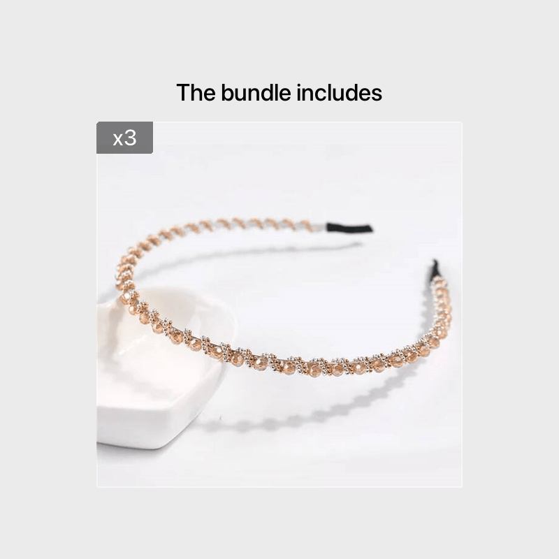 Crystal Hair Band Head Band Anti Slip Hair Clip