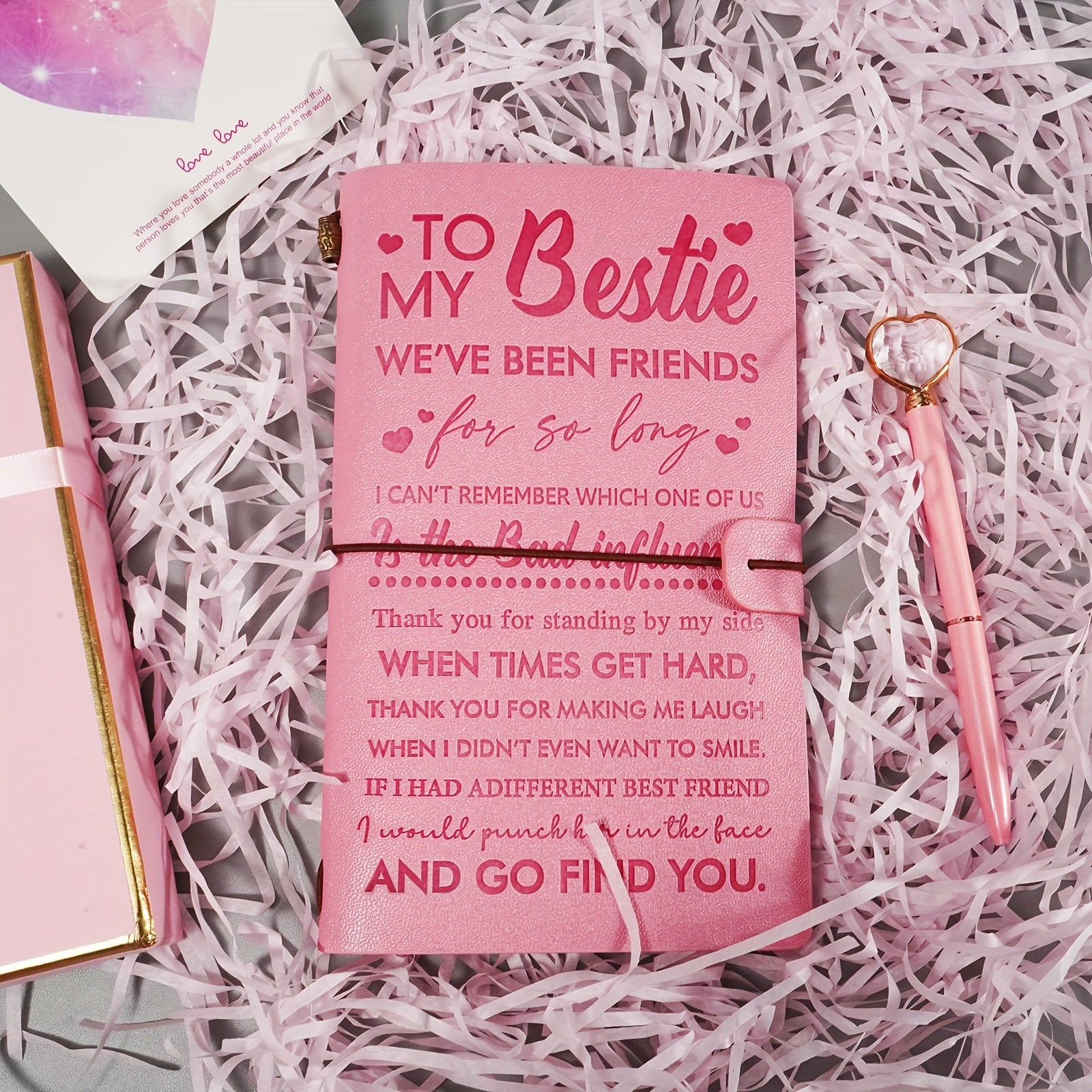 Pink Travel Guide Notebook for Friends and Sisters