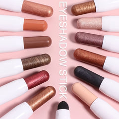 12 Colors Monochrome Eyeshadow Pen Eye Brightener Stick