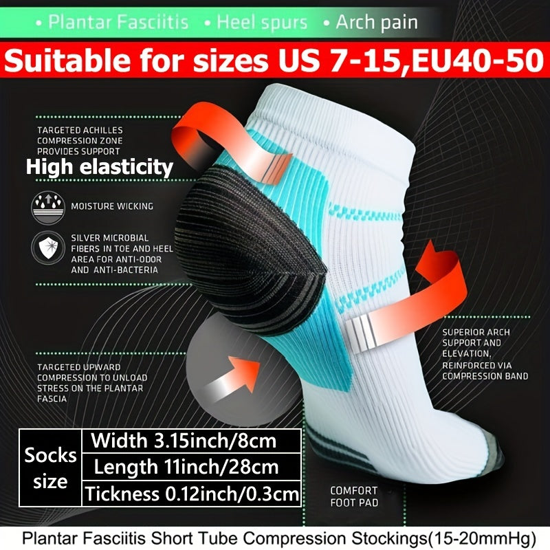 Compression Socks for Men and Women - Anti Fatigue Foot Sleeve