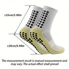 Non slip Silicone Bottom Athletic Socks For Football Mid Calf