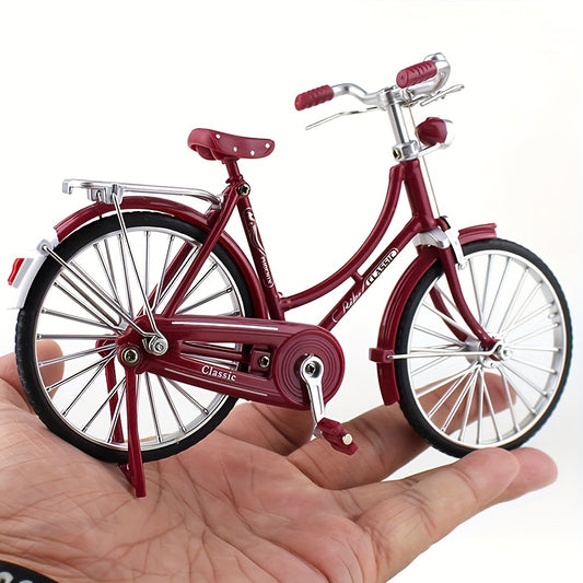 Vintage Mini Bike Model Alloy Retro Bicycle Home Decoration
