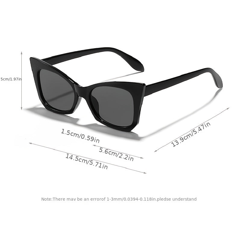 Cat Eye Vintage Ladies Stylish Oversized Sunglasses Sun Protection