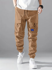Men's Casual Cargo Pants with Flap Pocket