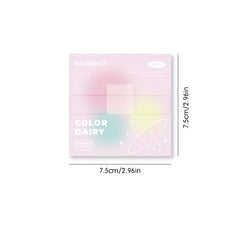 2pcs Gradient Style Sticky Notes For School Office Supplies
