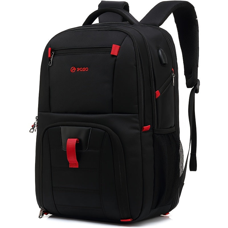 Men's Large Capacity Backpack with USB Charging Port