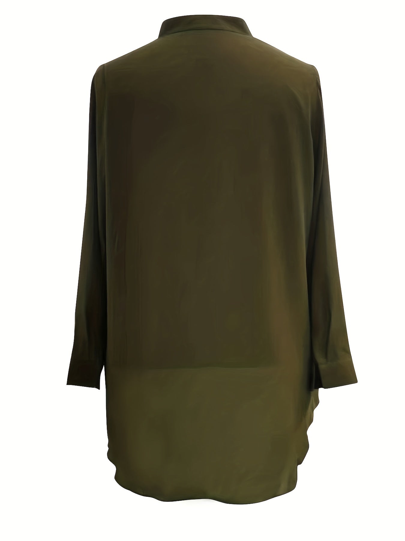  Lantern Sleeve Button Up Blouse