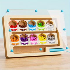 Wooden Bead Maze Toy for Kids, Educational Puzzle Game