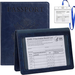 Passport Holder Travel Bag PU Leather Passport Cover Protector Waterproof