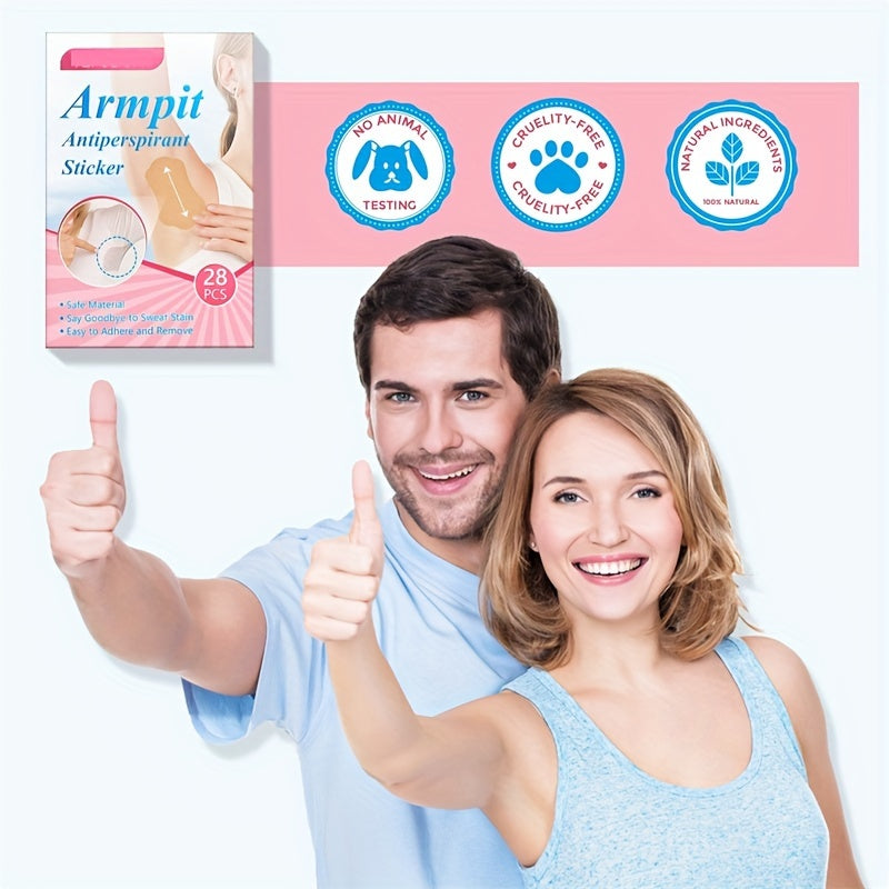 28pcs Underarm Sweat Patches Disposable Armpit Sweat Pads Antiperspirant Pads
