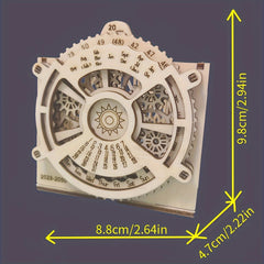3D Wooden Puzzles Calendar & Pen Holder Kit