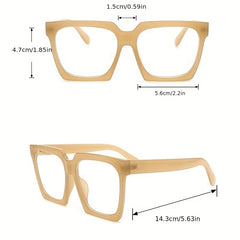 Clear Lens Glasses Square Frame Anti Light Eyeglasses