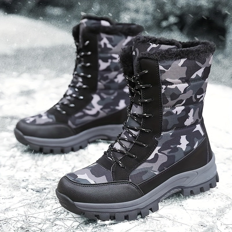 Women's Camo High Boots Anti Slip Hiking Shoes