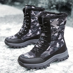 Women's Camo High Boots Anti Slip Hiking Shoes