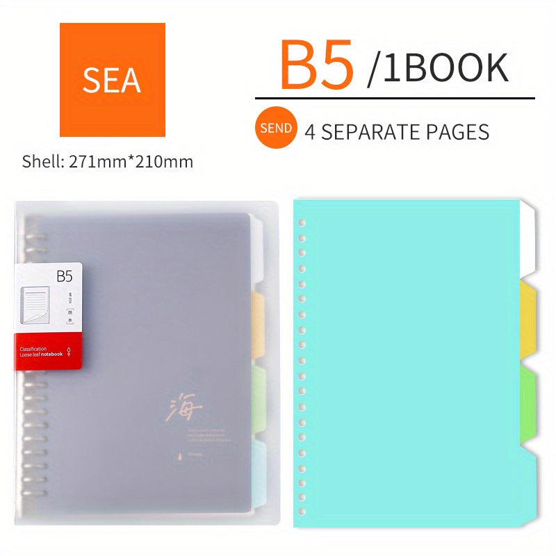 B5 A5 Notebook Refill Horizontal Line Grid Thick Pages