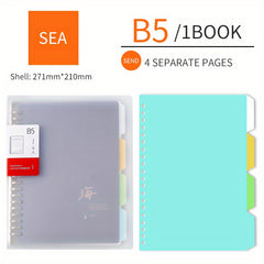 B5 A5 Notebook Refill Horizontal Line Grid Thick Pages