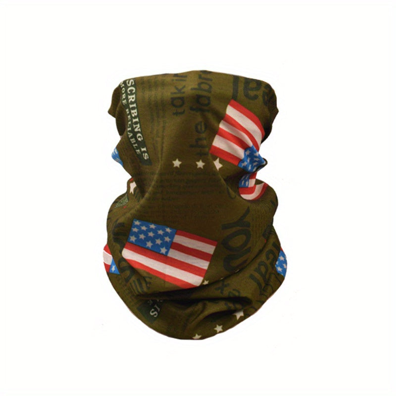 American Flag Sunshade Magic Bandana Neck Gaiter for Outdoor Cycling