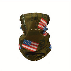 American Flag Sunshade Magic Bandana Neck Gaiter for Outdoor Cycling