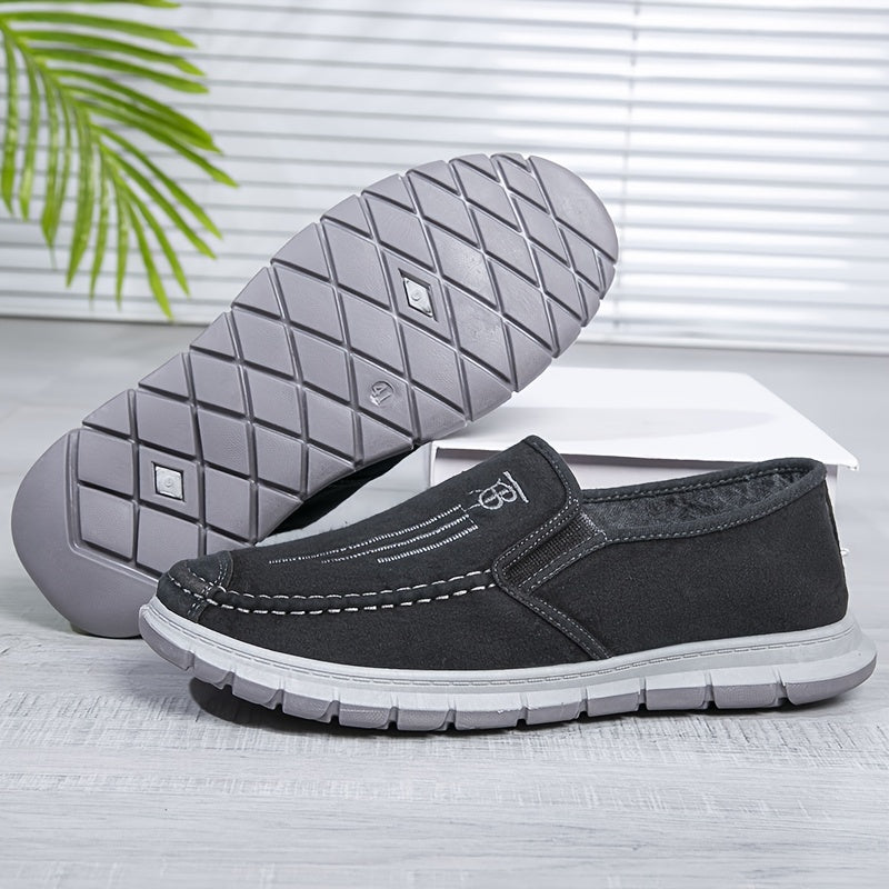 Men's Slip On Canvas Shoes Lightweight Casual Flats