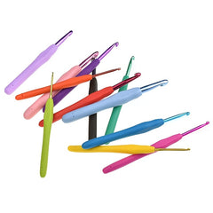 9pcs Colorful Soft Handle Crochet DIY Hand knitting Tools