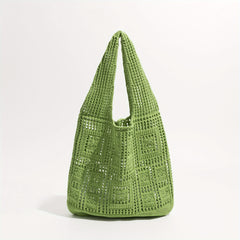 Crochet Tote Bag Shoulder Beach Shopping Reusable Large
