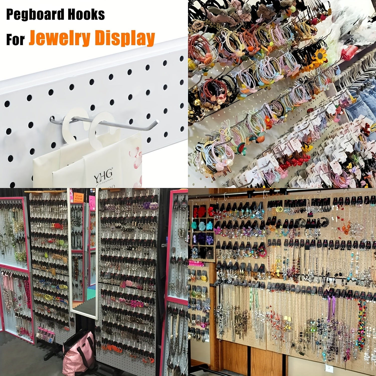 25pcs Pegboard Hooks Pegboard Accessories for Garage Organization