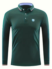 Men's Lightweight Long Sleeve Polo Shirt