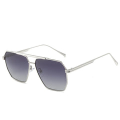 Men's Large Metal Square Sunglasses