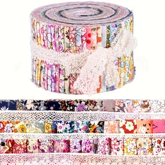 36pcs Jelly Roll Cotton Quilting Fabric For Patchwork Needlework 6 2 55in 19 7in
