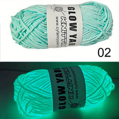 50g Glow In The Dark Yarn Crochet Fluorescent Luminous Scrubby Thread