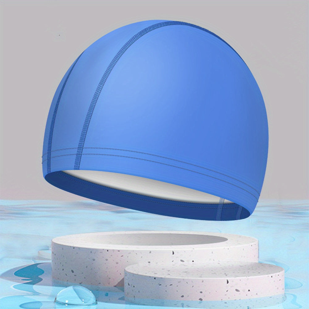 Waterproof Unisex Swim Cap Non Slip Elastic Men Women Water Sports Swimming