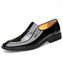 LAORENTOU Men's Pointed Toe Dress Shoes Slip On Formal Dress Shoes