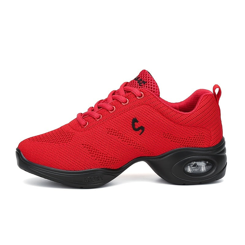 Arch Support Non Slip Dance Shoes Mesh Breathable Comfortable Woven Shoes