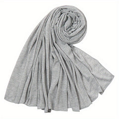 Solid Bandana Women Sweater Bandana Scarf Long Turban Head Wrap