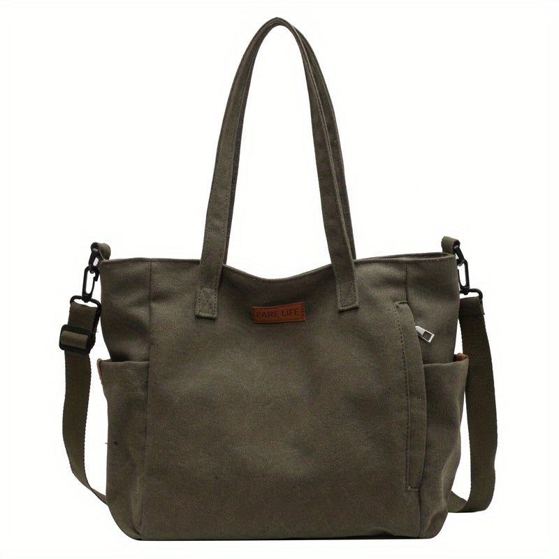 Vintage Crossbody Bag Retro Canvas Shoulder Tote Bag