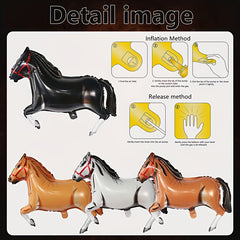 22pc Horse Balloon Arch Cowboy Party Decorations Set