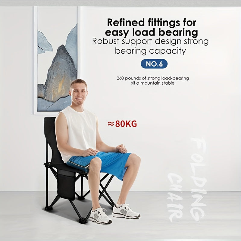 Portable Folding Chair for Fishing Camping Picnic