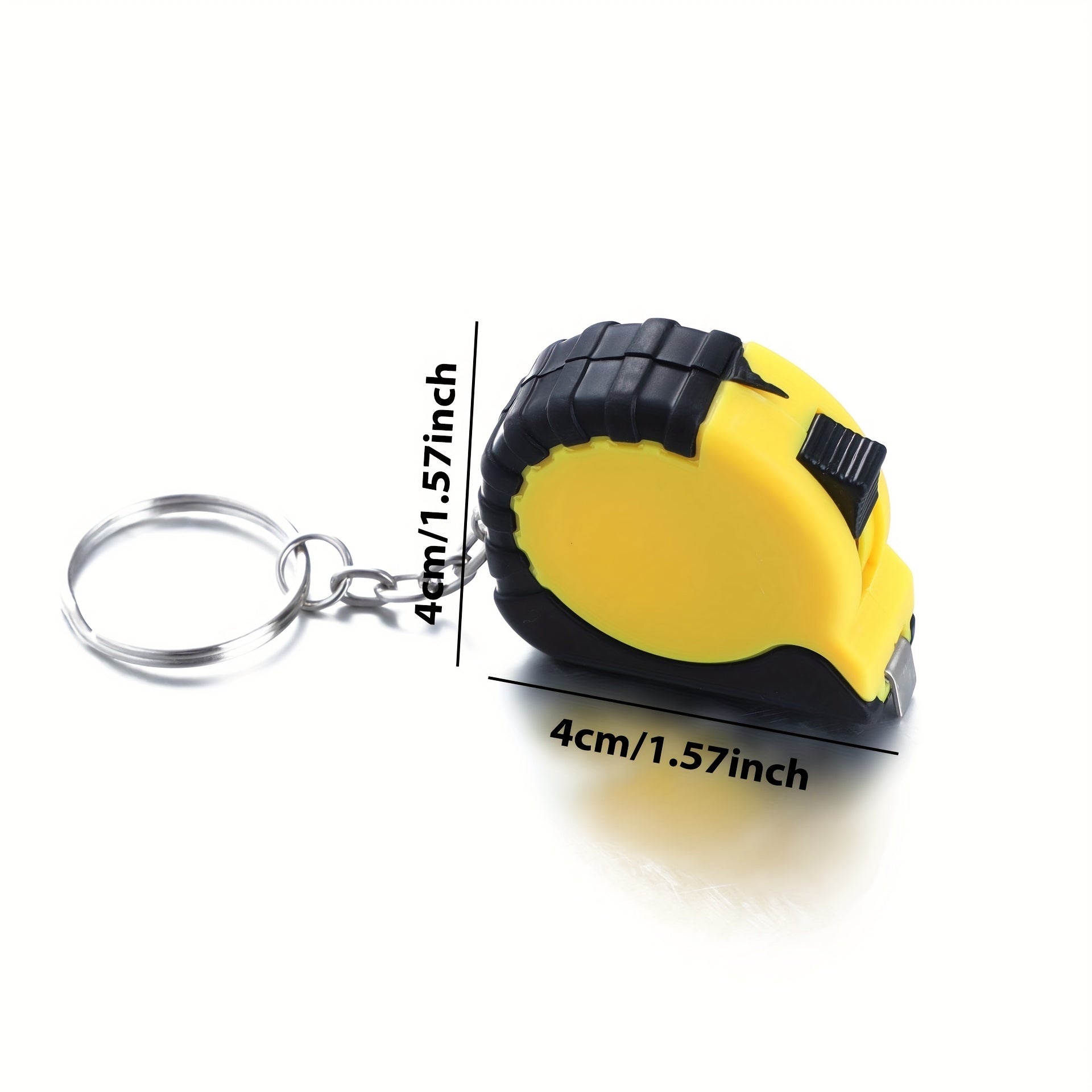 Portable 1M Mini Plastic Measure Tape Small Steel Ruler Keychain Tape Measure
