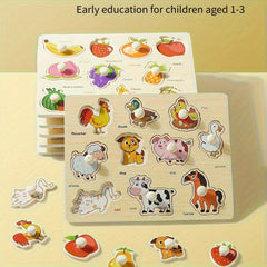 Geometric Puzzle Board for 1-3 Year Olds