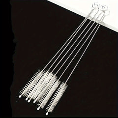 6pcs Stainless Steel Handle Straw Cleaner Brush Set