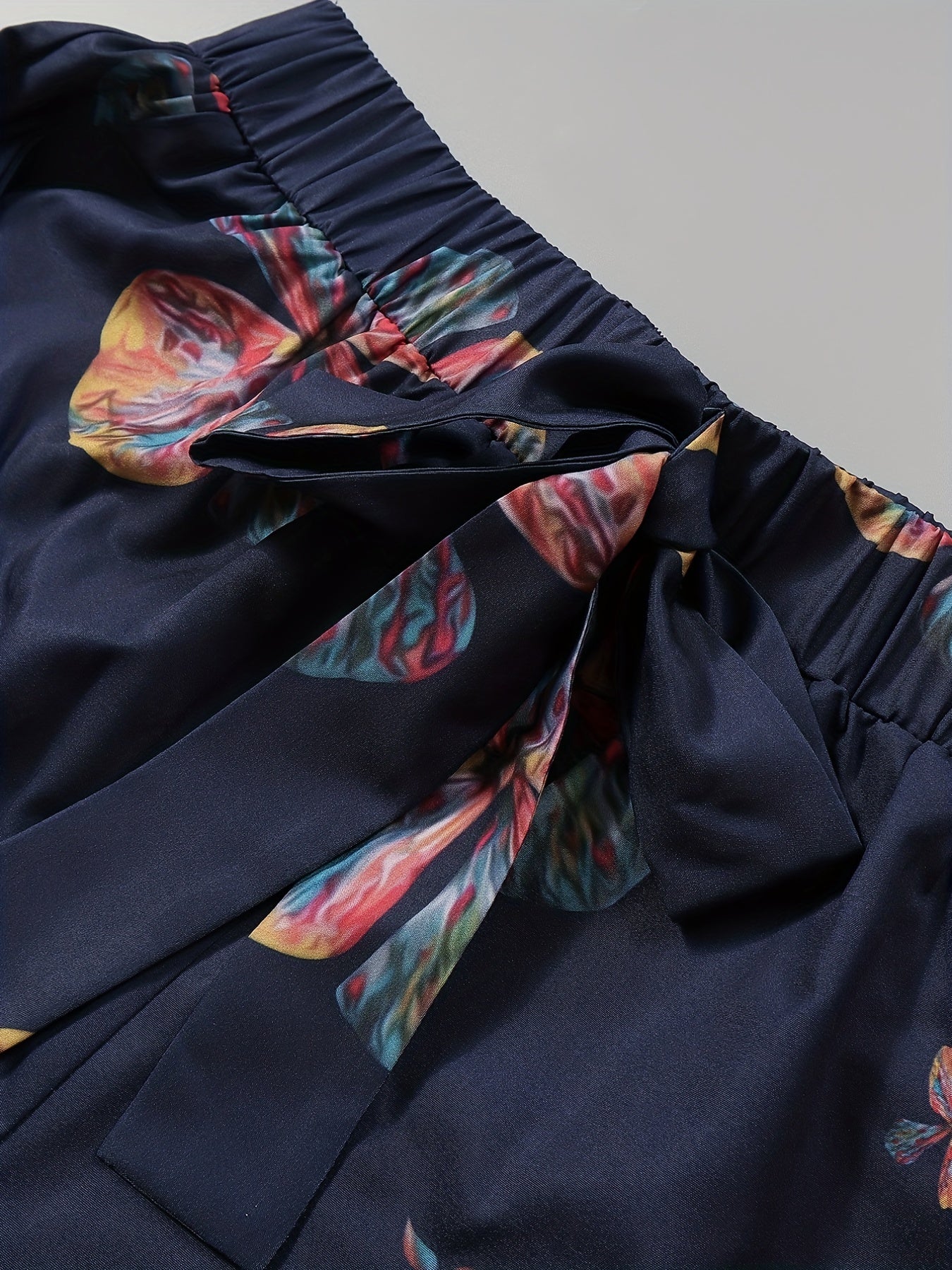 Women's Plus Floral Print Top & Pants Set