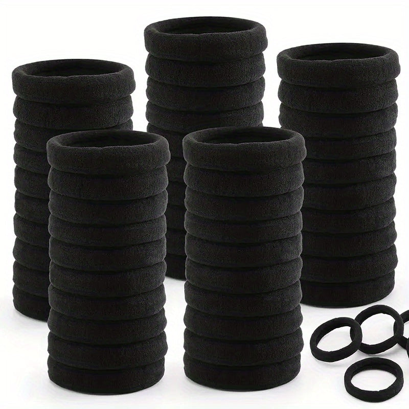 Thick Hair Elastic Hair Tie Seamless Rope Ponytail Holder