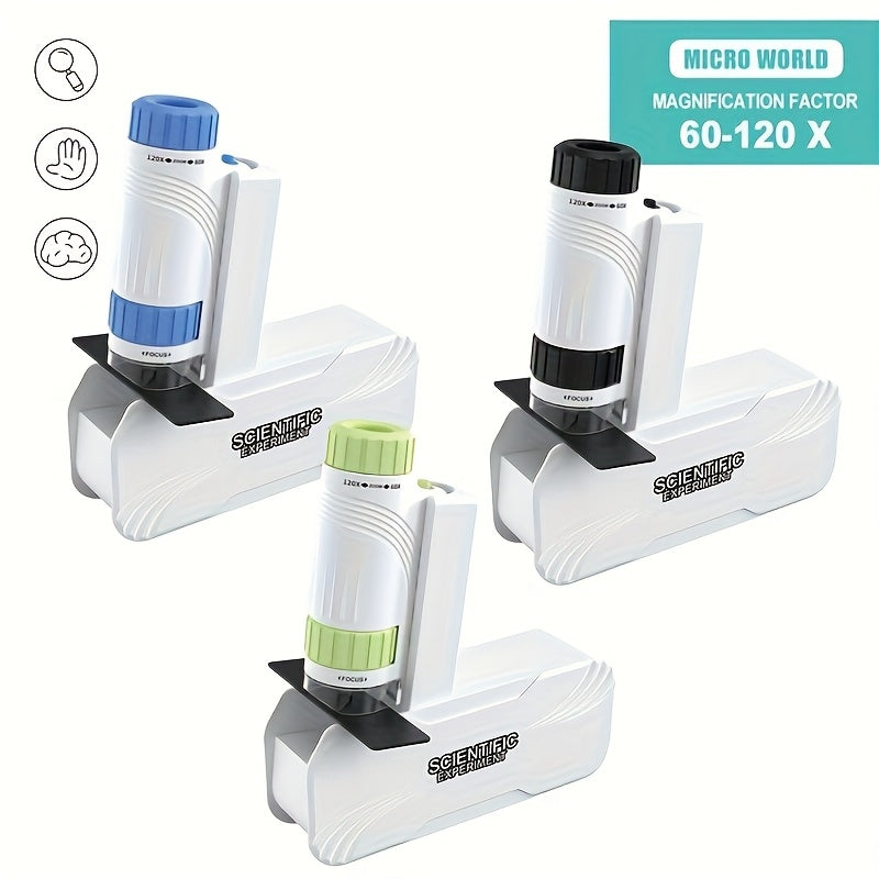 Kids' Portable Microscope with Detachable Base Compact Science Toy