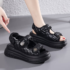 Women's Thick Sole Heighten Open Toe Sports Sandals