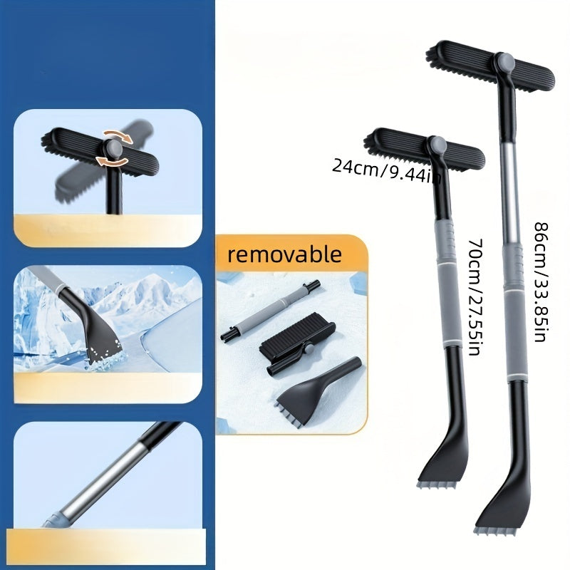 Retractable Snow Brush Ice Scraper Car Windshield Window Glass