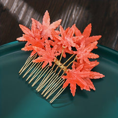 Maple Leaf Hair Comb Ancient Style Hair Accessory