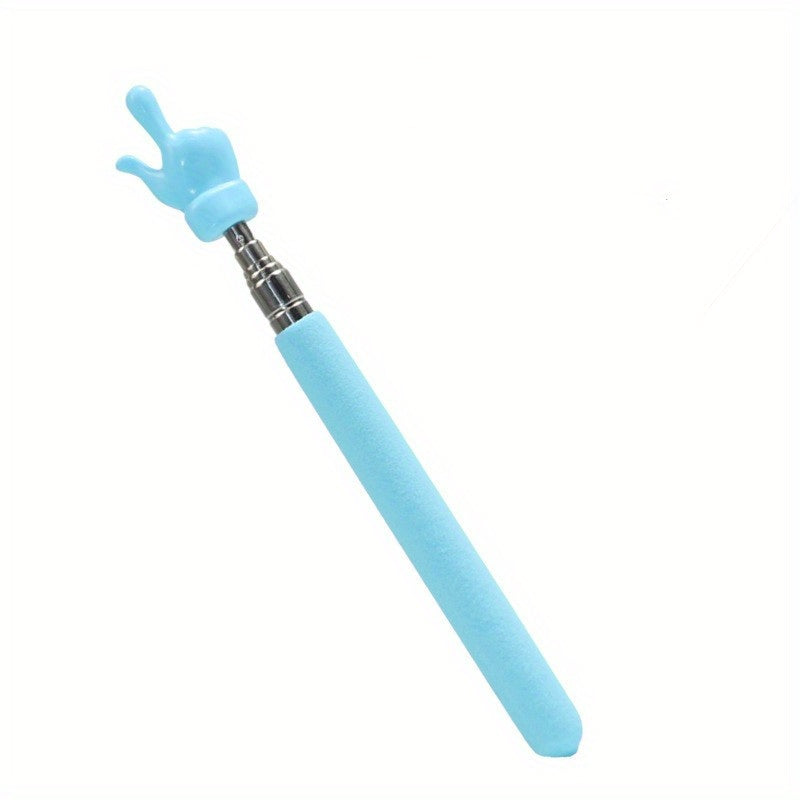 1pc Retractable Teacher Pointer Stainless Steel Telescopic Hand Pointer